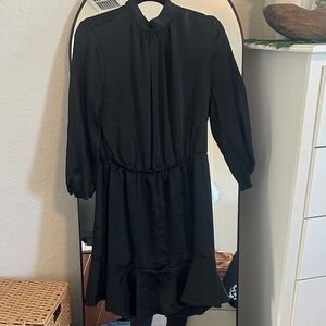 Amazon Elegant Black Long Sleeve Dress